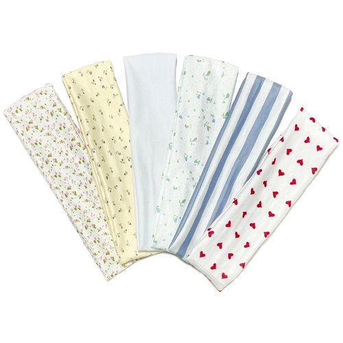 TERSE Fashion Headbands for Women Short Hair Non Slip Elastic Floral Hairbands Soft Fabric Hair Bands for Women's Hair, 2 Inches Thick Stripe Head Band for Girls Valentine's Day Heart Headbands