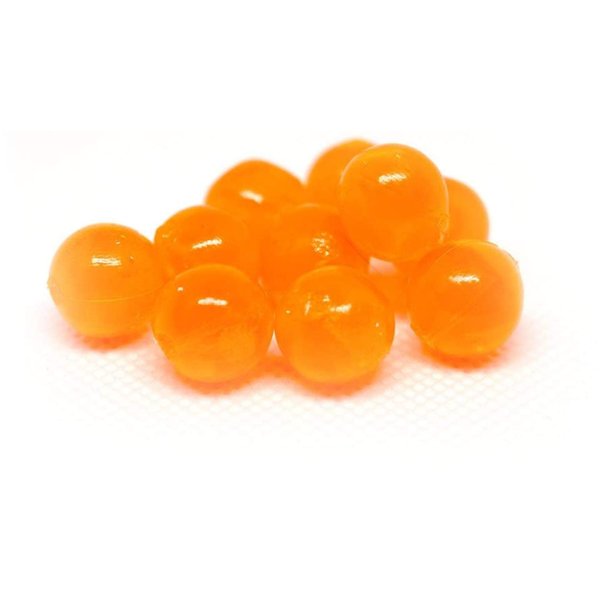 BNR Tackle Soft Beads Natural 14mm, ORANGE, One Size