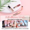 3pcs Nail Silicone Brush, Reusable Nail Gradient Brush Silicone Jelly Head Nail Brushes Concealer Lipstick Makeup Brush Soft Nail Painting Ombre Brush for DIY French Nail Art Tip Manicure Tool