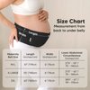 KeaBabies Maternity Belly Band for Pregnancy - Soft & Breathable Pregnancy Belly Support Belt - Pelvic Support Bands - Tummy Band Sling for Pants - Pregnancy Back Brace (Midnight Black, 2XL)