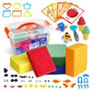 Modeling Clay Foam Beads Play Kit, 5 Blocks of Sensory Toys for Kids Fine Motor Skills Toys, Preschool Educational Learning Toy
