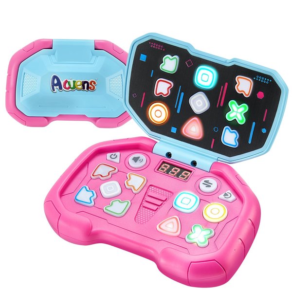 Acvens Handheld Dance Game,4 Mode,999 Level,Sensory Toys,Fast Puzzle Game,ADHD,Pop Fidget Toys for Kids Age 6-12,Birthday Gifts for Girls and Boys (Pink)
