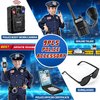 Metemot 9Pcs Police Toys, Police Costume Accessories for Kids, Cop Costume Accessories, Toy Handcuffs, Police hat, Police Officer Costumes Gear for Kids, Halloween for Kids Boys Girls