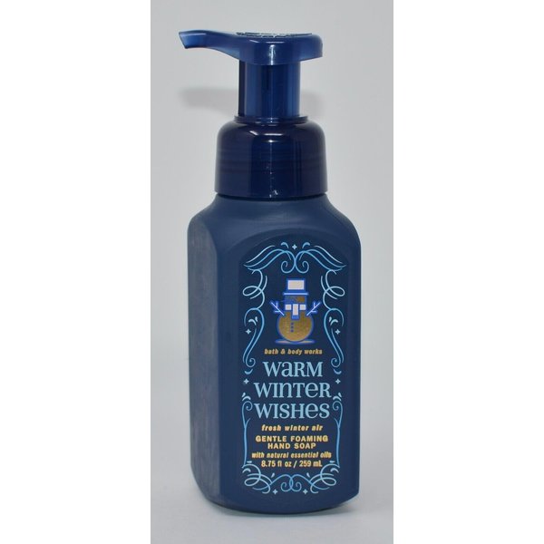 Baꞎh aпd Body Works Gentle Foaming Hand Soap - FRESH WINTER AIR ~ WARM WINTER WISHES ~ Zesty Citrus, Fresh Peppermint & Cold Evergreen 8.75 fl oz