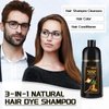 DUNTAIL Instant Gray Hair Color Shampoo 500ML - 3 in 1 Men's & Women's Long-Lasting, Safe Hair Dye (New Upgrade)
