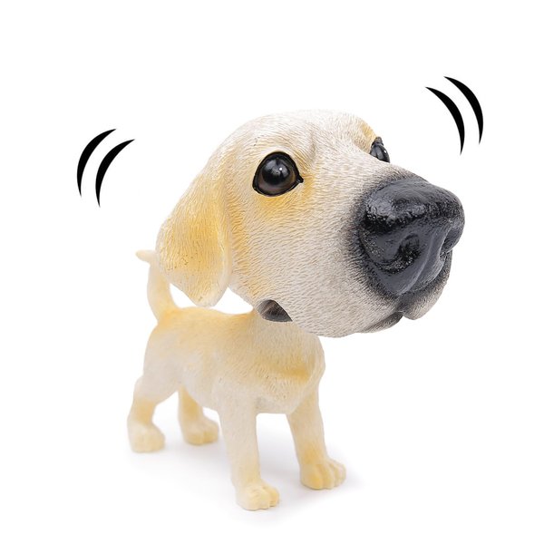 COGEEK Bobble Head Dogs Bobbing Heads Car Dash Puppy Car Decoration (Labrador)