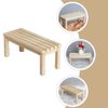 FAVOMOTO Simulation Dollhouse Landscape Furniture - Wooden Dollhouse Furniture Wood Chair Outdoor Wood Bench Furniture, Miniature Doll Bench of Garden Bench Micro Landscape Models