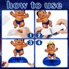 14 Pieces Royal Prince Themed Honeycomb Centerpiece Blue Little Prince Table Decoration African American Prince Birthday Baby Shower for Boy Kids' Party Supplies
