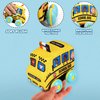 TOY Life Toddler Cars Pull Back Cars for Toddler Plush Car Toys for 2 Year Old Boy Softs Toy Cars for Baby Cars with Map Toddler Car Toys Soft Plush Toys for Toddler Pull Back Truck Infant Boy Toys