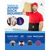 Tecnomed Back Brace Immediate Relief from Back Pain, Herniated Disc, Sciatica, Scoliosis and more! - Breathable Mesh Design - Adjustable Support Straps - Lower Back Belt