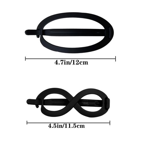 7 PCS French Oval Hair Clips for Women Twist Hair Barrette Matte Curved Hair Claw Clips Alligator Hair Barrettes Volume No Slip Grip Strong Hold Banana Hair Clamps Jaw Clips Styling Hair Accessories