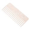 Beaupretty Wide Tooth Comb Tortoise Comb Hair Detangler No Handle Comb Acetate Pocket Hairdressing Comb for Thick Curly Wavy Wet Dry Hair White