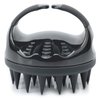 FREATECH Hair Scalp Massager Shampoo Brush with Long & Soft Silicone Bristles for Scalp Care, Gentle Scrub to Exfoliate, Intensive Massage to Relax The Head, Dandruff Removal and Hair Growth, Black