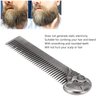 Hair Comb,Oil Hair Styling Spring Comb Pocket Beard Comb Zinc Alloy Skull Pattern Hair Brush for Men, Use for Head Hair or Beard Portable Hair Styling Tool for Home Salon(silver)