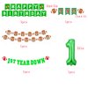 Football 1st Birthday Party Decorations，1st Year Down Birthday Decorations，1st Year Down Banner,1st Year Down Party Decorations，Football 1st Birthday Backdrop