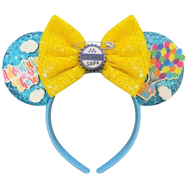 Bmobuo Mouse Ears Headband for Women Girls Up Mouse Ears Cute Mouse Ears