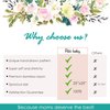 Pobi Baby Premium Multi-Use Cover - Nursing Cover, Baby Car Seat Covers, Shopping Cart, High Chair, and Breastfeeding Cover - Ultra-Soft, Stretchy, and Versatile Floral Scarf for Baby and Mom (Allure)