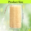 YJLPHH 5" Natural Loofah Exfoliating Body Sponge Scrubber for Skin Care in Bath Spa, Natural Loofah Sponge Pack of 3