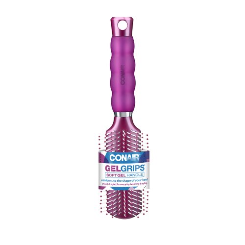 Conair Hair Brush, Gel Grips, All Purpose, colors vary