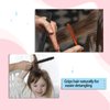 Small Round Brush for Blow Drying, 2 PCS Mini Quiff Roller Brushes Portable Curling Brush Travel Round Brush with Wooden Handle and Nylon Bristles Styling Hair Brush for Curling, Short Hair,Thin Hair