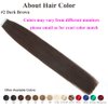 Amella Hair Tape in Hair Extensions Human Hair Silky Straight Remy Human Hair Seamless Skin Weft Hair Extensions Tape in 12 inches #2 Dark Brown 40 Gram 20Pcs/Pack Thick Hair