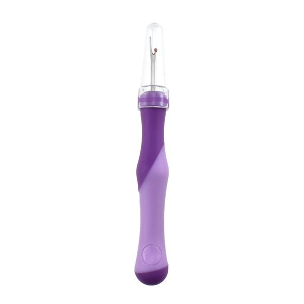 HAHIYO 5.3Inches 1PCs Purple Rubber Seam Ripper Ergonomic Grip Thread Stitch Remover Tool Sewing Stitch Cutter Thread Ripper Unpicker Sewing Accessory&Supply for Crafting Notions Quilting Sewing Hem