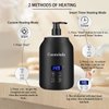 Constelada Massage Oil Warmer Professional Lotion Warmer Dispenser Heated for Massage Therapy Lube Warmer Gel Warmer Cream Warmer Dispenser Heater 2 Bottles Included for Home Beauty Spa Salon (Black)
