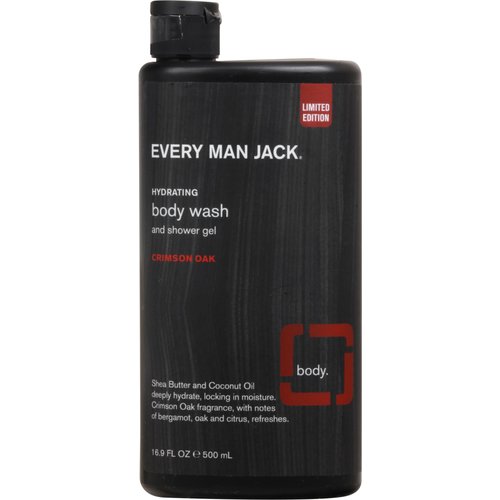 EVERY MAN JACK Crimson Oak Body Wash, 16.9 FZ