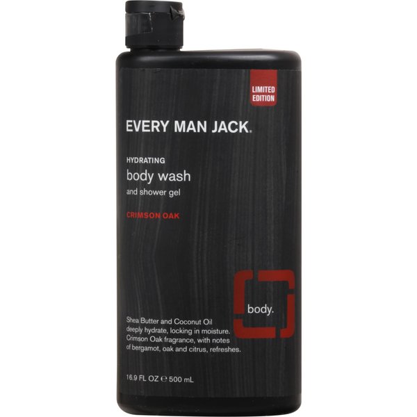 EVERY MAN JACK Crimson Oak Body Wash, 16.9 FZ
