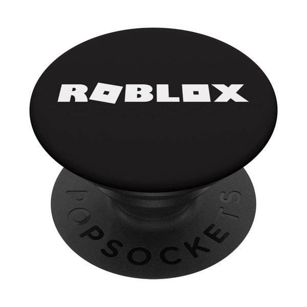 "Roblox Logo, Black & White PopSockets Stand for Smartphones & Tablets" PopSockets PopGrip: Swappable Grip for Phones & Tablets PopSockets Adhesive PopGrip