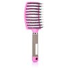 Wet Hair Brush Detangling Brush for Wet & Dry, Detangler Brush for Blow Drying, Curved Vented Wet Hair Brushes for Women Kids, Detangling Brush for Wet Dry (Pink)