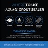 AQUA-X 16 Oz. Grout Sealer, Clear Grout and Tile Sealer, Natural Finish, Professional Grade, Indoor & Outdoor, Fast Dry and Long Lasting Protection