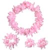 Hawaiian Leis Headband Wristbands Plumeria Hair Clips Tropical Luau Necklace Headpiece Bracelets Flower Barrettes Hair Bands Women Wedding Summer Beach Birthday Dress Up Party Decorations Supplies