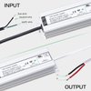 LUXYARD UL Certified LED Driver 12v 60W Waterproof IP67 Class 2 LED Power Supply Transformer 100V-277V AC to 12V DC Low Voltage Output for LED Light Outside(60W-12V)