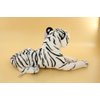 JESONN Realistic Stuffed Animals Tiger Toys Plush (White, 13.5 Inch)