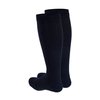 Truform Compression Socks, 15-20 mmHg Men's Cushion Foot, Knee High Over Calf Length, Navy, Medium