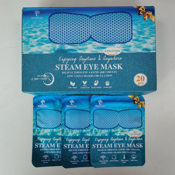 Steam Eye Mask for Travel Essentials,Unscented Sleep Mask Warm Compress for Eyes, Heated Eye Masks for Reduce Puffiness & Dark Circles & Restful Sleep,Self Care SPA Relaxation Gifts for Women 20 Packs