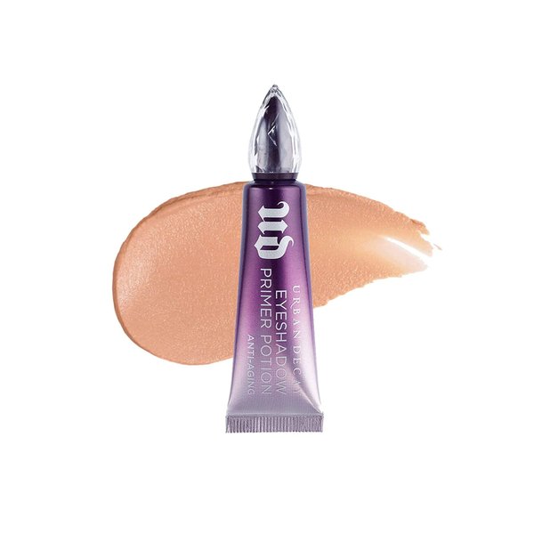 Urban Decay Anti-Aging Eyeshadow Primer Potion - Travel Size Hydrating Eye Primer - Reduces the Appearance of Fine Lines - Great for Mature Crepey Eyelids - Lasts All Day - 0.16 fl oz