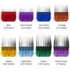 YYU 2024 Version 8 Pcs Professional Colorful Hair Clipper Combs Guards Cutting Guides Fits for Most Wahl Replacement Guards Set, 1/8 Inch to 1 Inch(3-25mm)