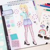 Make It Real: Fashion Design Sketchbook: Pastel Pop! - Includes 105 Stickers & Stencils, Draw Sketch & Create, Fashion Coloring Book, Tweens & Girls, Kids Ages 6+