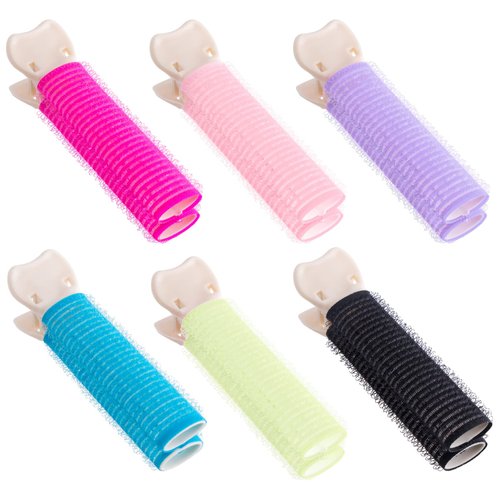OIIKI Volumizing Hair Clips 6pcs, Velcro Hair Clips for Volume, Volume Clips for Roots, Instant Hair Root Volume Clip Root Lifting Clips for Women and Girls, DIY Hair Styling Tool 6 Colors