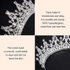 Didder Crowns for Women Silver Rhinestone Crown Tiara, Crown for Girls Tiaras and Crowns for Women, Tiaras for Girls Princess Crown Tiara with Combs Birthday Crown Tiara Wedding Bridal Tiara Prom