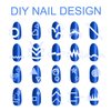 MOLILON 2000 Pieces French Tip Nail Guides French Nail Stickers Nail Art Tips Guides Self-Adhesive French Manicure Strips for Edge Auxiliary Stickers DIY Nail Stencil Tools (45 Design, 48 Sheets)