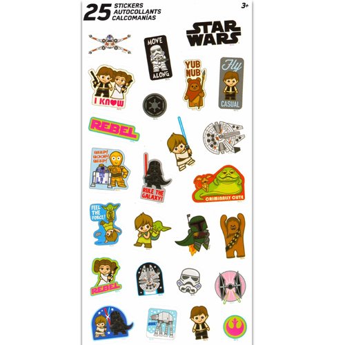 Star Wars Party Favors for Boys & Girls Bundle ~ 12 Pack Star Wars Sticker Sheets for Kids Birthday Party Goodie Bags | Star Wars Party Supplies