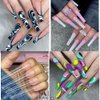 3XL Coffin No C Curve Nail Tips-Clear Acrylic Nails Long Coffin Shape Nail Tips SITELENABY 420 pcs Flattened Half Cover False Nails for Nail Salons and DIY French ABS Nail Art Tips 12 Size (coffin 3xl no c 420pcs per box)