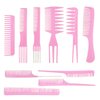 10 Pcs Hair Stylists Professional Styling Comb Set, Combs for Hair Stylist, Coarse Fine Toothed Pick Combs - Hair Styles for Women