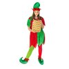 SATINIOR Christmas Santa Elf Shoes and Hat Christmas Red Green Costume Accessory Set (28 cm/ 11 Inch)