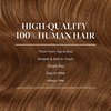 GOO GOO Clip in Hair Extensions Real Human Hair, 18inch 120g 7Pcs, 350 Copper, Remy Human Hair Extensions Clip ins for Women, Natural Human Hair