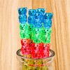 Odowalker 32pcs Stackable Pencils Plastic Bear Pencils Kids 5 in 1 Stacking Colored Pencils with Turtle Erasers and DIY Blank Bag For Kids Children Birthday Party Supplies School Fun Equipment