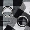 NATUS WEAVER Buffalo Check Curtains 54 inch Length Kitchen Living Room Bedroom Black and White Gingham Plaid Window Curtain Panels Basement Drapes 2 Panels Grommet Top Window Treatment Set